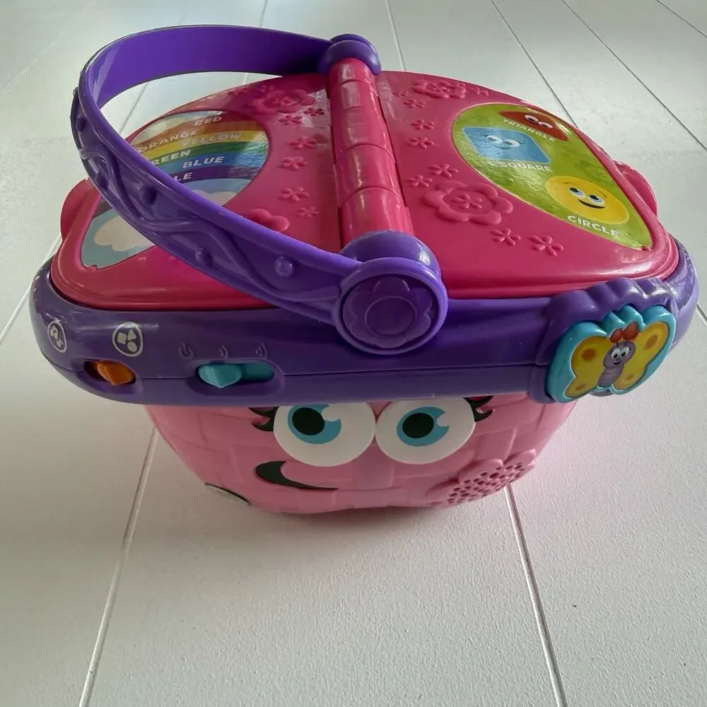 Leap Frog Pink Picnic Basket Toy Working Buttons and Music Basket Only